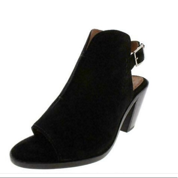 Frye Courtney Sling Bootie Glove Peep Toe Block - Picture 11 of 14